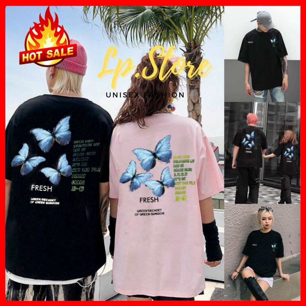 [Tặng Quà Áo Thun Tay Lỡ Unisex - Áo Thun Nam Nữ Form Rộng FRESH Siêu Hot - LP.STORE